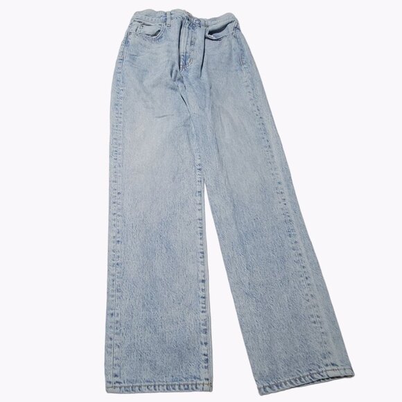 Slvrlake Dakota Jeans Womens Size 26 Straight Leg High Waist Light Wash Denim - Picture 2 of 6